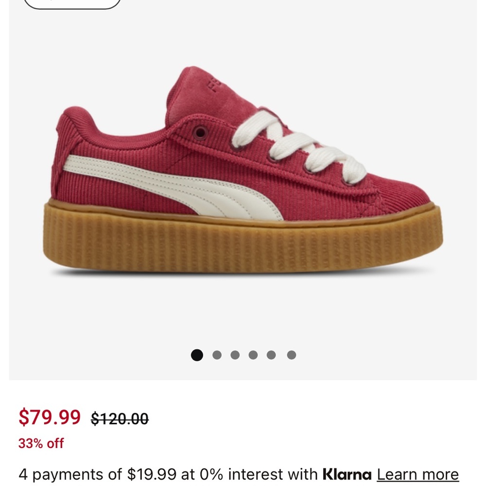 Puma Kids' Red Sneakers